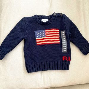 Brand New With Tags Ralph Lauren sweater. 12 months Unisex